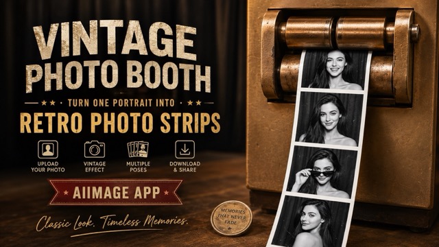Vintage Photo Booth With AIImage APP