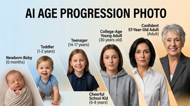 AI Age Progression Free With AIImage APP