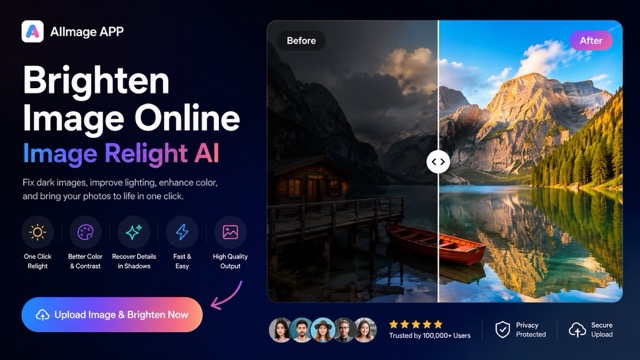 Brighten Image Online With AIImage APP